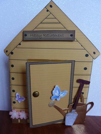 Shed Shaped Card by Lynn Butters