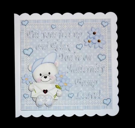 New Baby Maternity Leave Shell Edged Corner Side Stacker by Lynn Butters