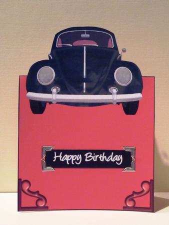 Black Beetle Card Over the Edge Card by Lynn Butters