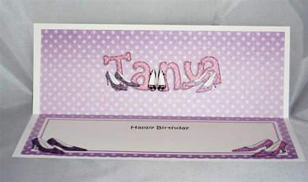 Birthday Tanya Large Dl Matching Large Dl Insert by Lynn Butters