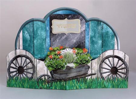Country Home Pop Out Card & Envelope by Lynn Butters