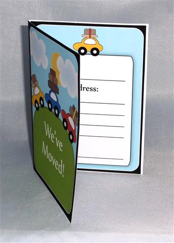We've Moved Cut and Fold with Insert by Lynn Butters