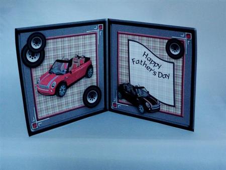 Father's Day Insert for Red and Black Mini Topper by Lynn Butters