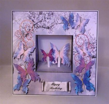 Aperture-square Table-card Mini Kit Dance of the Butterflies by Lynn Butters