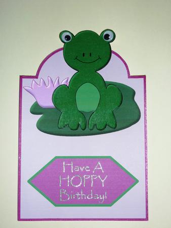 Freddie Frog Fold Back with Decoupage by Lynn Butters