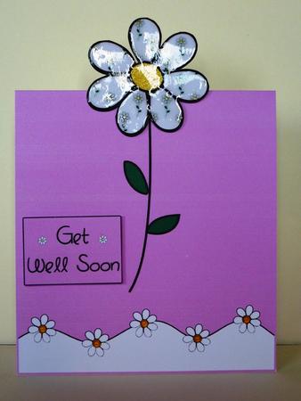 Daisy Chain Over the Edge Card by Lynn Butters