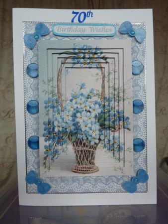 Forget Me Not A4 Inverted Pyramid Card Kit by Lynn Butters