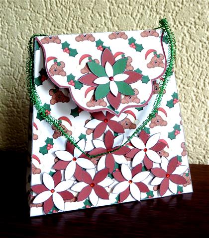 Large Gift Handbag - Santa Ted by Lynn Butters