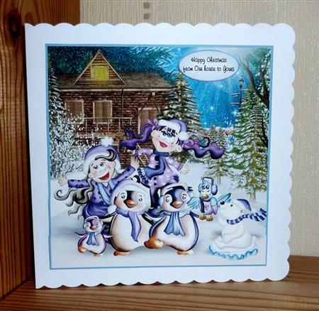 Scalloped Christmas Carol Singers by Lynn Butters