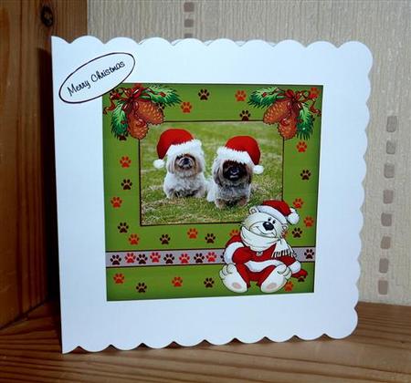 Pekingnese Doggy Christmas by Lynn Butters