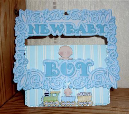 New Baby Boy Buckle Card Mini Kit by Lynn Butters