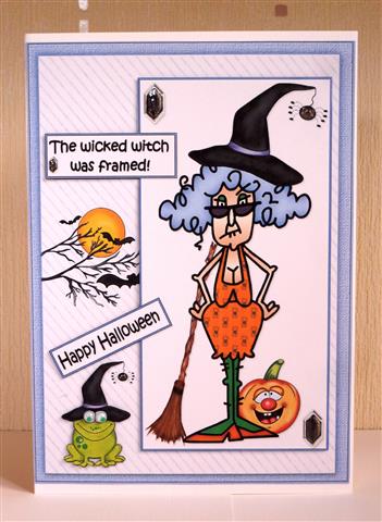 Stella Wicked Witch Halloween or Birthday Quick Card by Lynn Butters