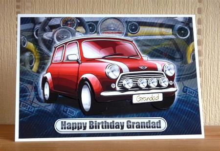 Happy Birthday Grandad Mini Classic Red by Lynn Butters