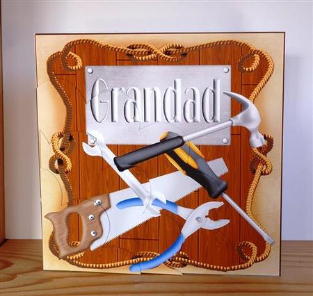 Grandad Tools Card Front by Lynn Butters