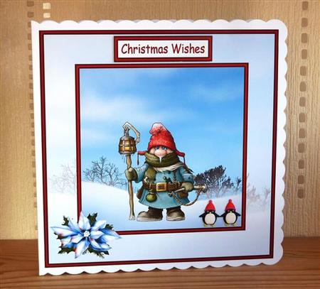 The Watchman 8x8 Square Card Front by Lynn Butters