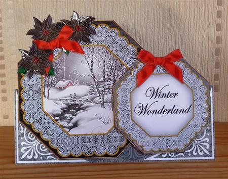 Winter Walk Wonderland Double Octagon Card Kit by Lynn Butters