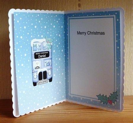 Xmas Santa Express Daniel Matching A5 Insert by Lynn Butters