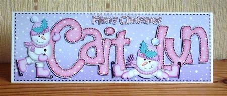Xmas Large Dl Caitlyn Quick Card N 3D Decoupage by Lynn Butters