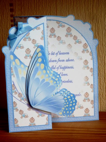 Butterfly Fold Back baby Boy by Lynn Butters