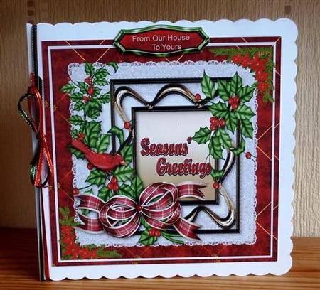 Beautiful Red Christmas Card by Lynn Butters