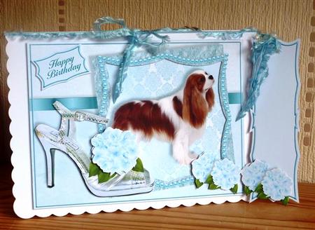 Puppies, Posies & Shoes Mini-kit - King Charles Spaniel by Lynn Butters