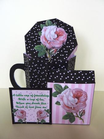 Cottage Rose Mug Gift Box Set by Lynn Butters