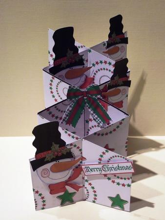 Snowman in Top Hat Cascade Card Kit by Lynn Butters