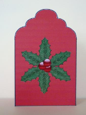 Christmas Holly Tag Gift Box by Lynn Butters
