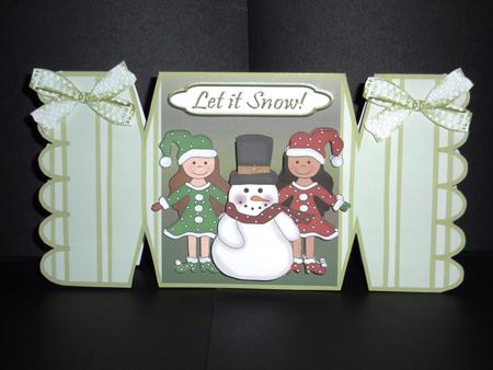 Christmas Elves Cracker Card by Lynn Butters