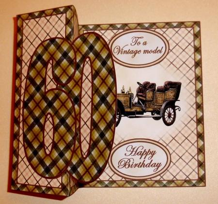 Fold Back 60th Vintage Car by Lynn Butters