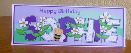Flowers and Bees Sophie Large Dl by Lynn Butters