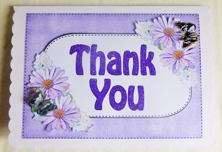 5x7 Thank You Daisies 3D Step by Step Decoupage by Lynn Butters