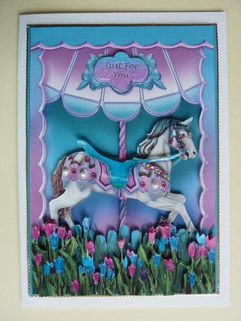 Carousel Horse 6 Page Kit, Incl Decoupage Step by Step by Lynn Butters