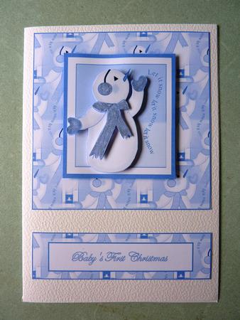 Frosty Baby Boys First Christmas by Lynn Butters