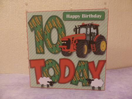 'any Age' with Red Tractor Card Kit by Lynn Butters