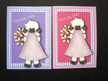 Thank Ewe 1 - Notelets by Lynn Butters