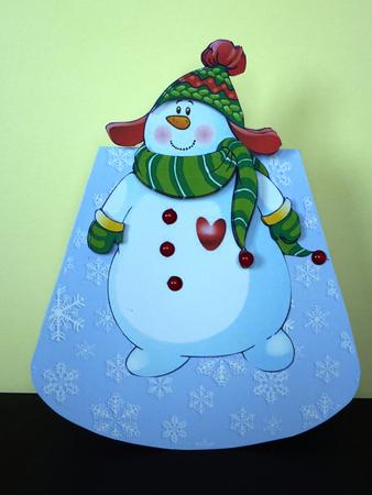 I Love My Snowman-wobble Card by Lynn Butters