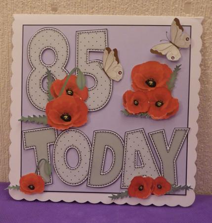 'any Age' with Poppies & Butterflies Card Kit by Lynn Butters