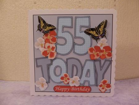 'any Age' with Red Flowers & Butterflies Mini Kit by Lynn Butters