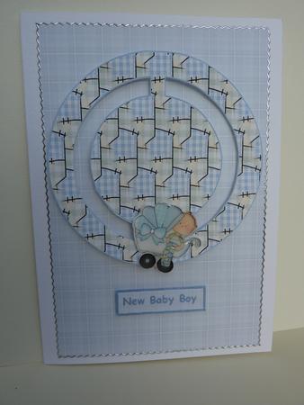 New Baby Boy Circle Penny Slider by Lynn Butters
