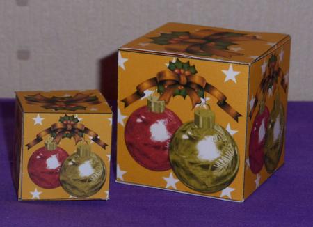 All in One Gift Box - Christmas Baubles by Lynn Butters