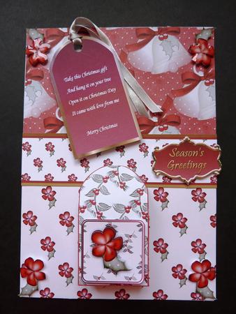 3D Gift Bag Tree Decoration A4 Card Kit 1 by Lynn Butters