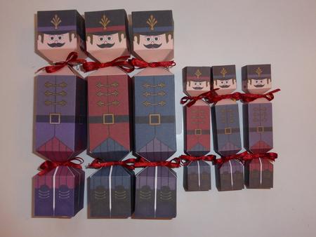 3D Christmas Nutcracker Soldier Cracker Boxes by Lynn Butters