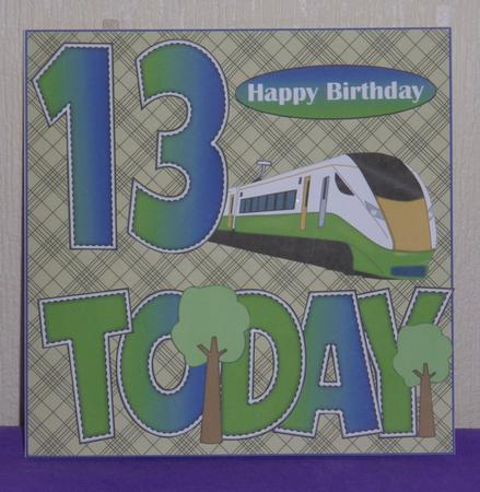 'any Age' with Train Card Kit by Lynn Butters