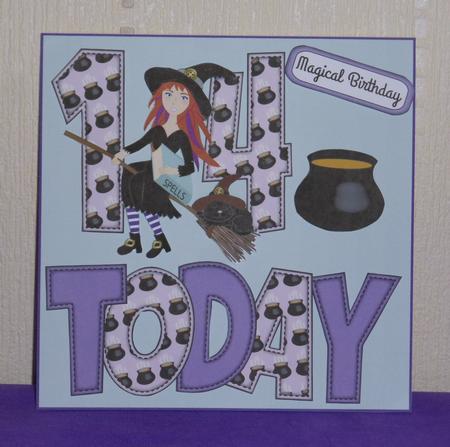 'any Age' Witch on Broomstick Mini Kit by Lynn Butters