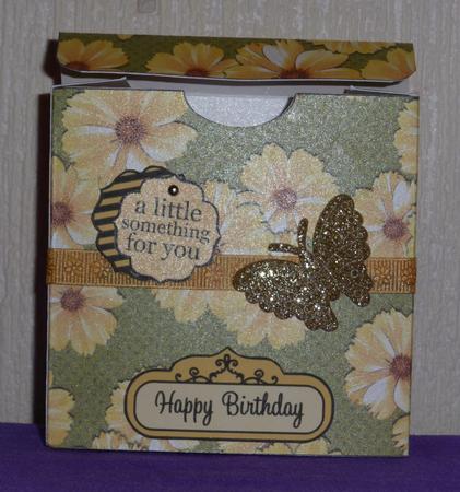 3D Butterflies & Flowers Gift Favour Card Box by Lynn Butters