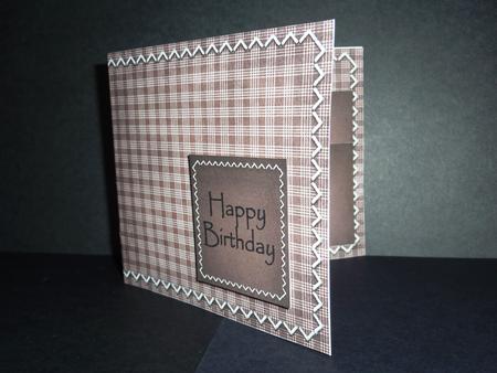 Checked Birthday Wallet Card Kit by Lynn Butters