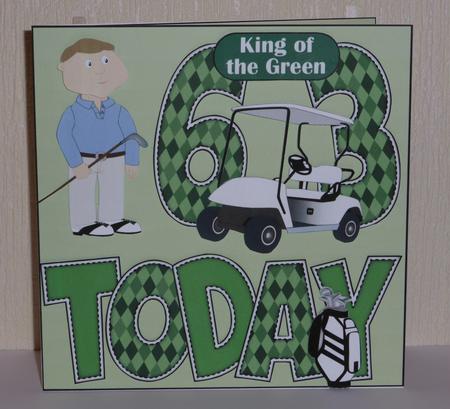 'any Age' with Golf Theme Card Kit by Lynn Butters