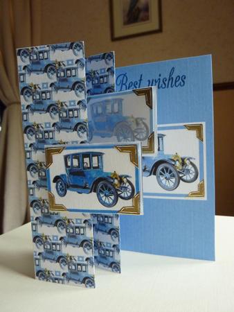 Blue Vintage Motor by Lynn Butters