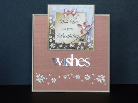 Floral Birthday Easy Over the Edge Card with Spiral Pyramid by Lynn Butters